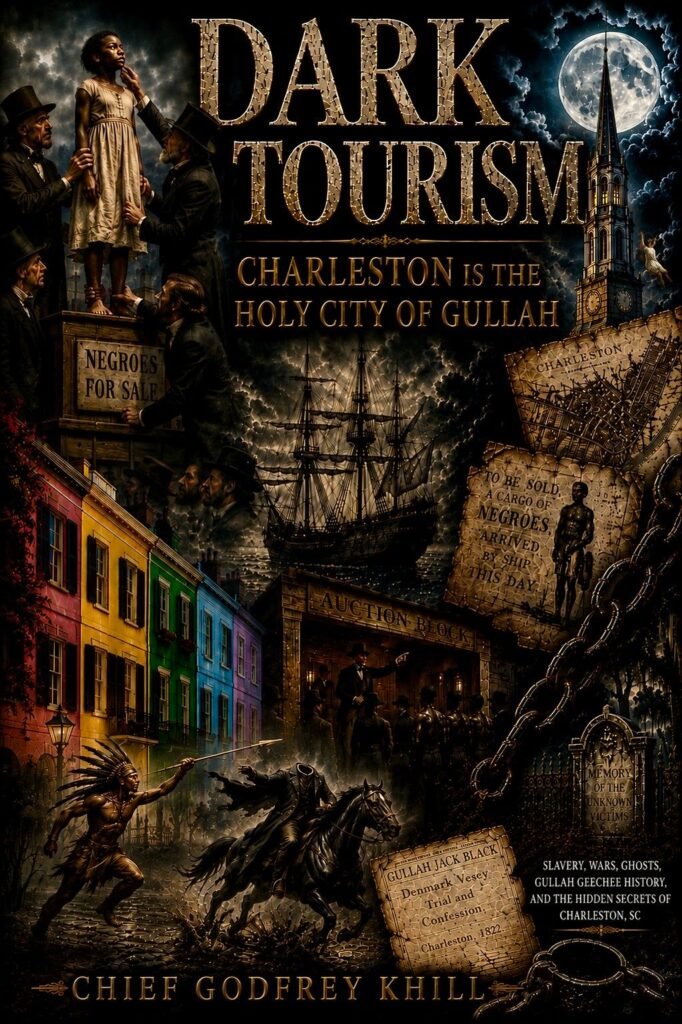 Real book cover of DARK TOURISM: Charleston is the Holy City of Gullah by CHIEF GODFREY KHILL